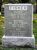 William A Fisher and Ida Hersbergers Headstone
